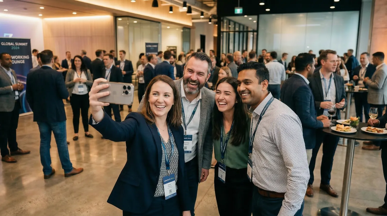Corporate event attendees